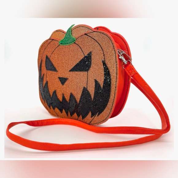 Jack-o-Lantern 2 Faced Crossbody Purse NWT - Picture 3 of 3